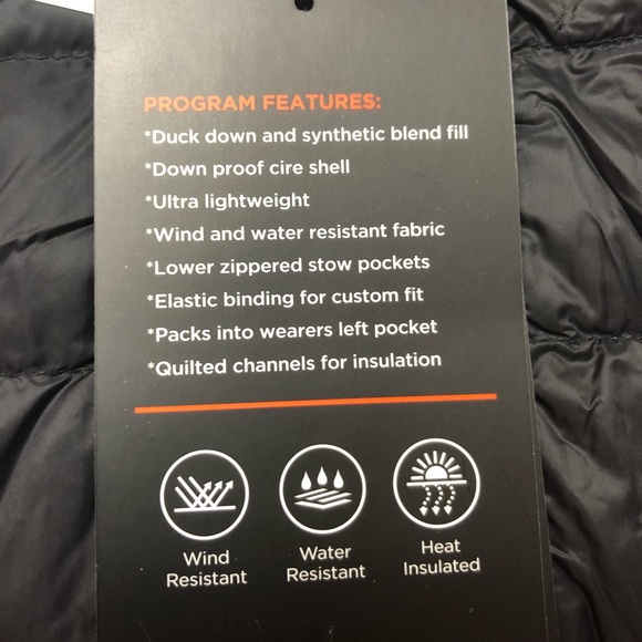 Hawke & Company down fill blend packable jacket - Picture 2 of 6